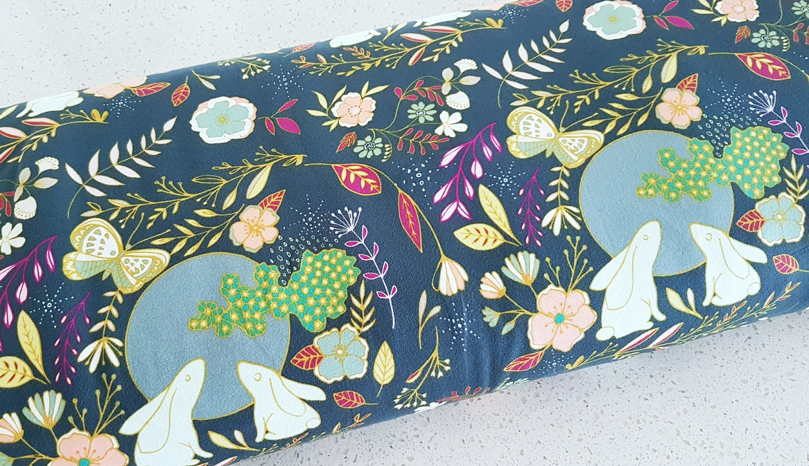 Art Gallery Fabrics Nightfall Moon Stories Spark in Knit Wattle