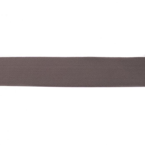 Waistband Elastic, Soft 40mm Plain Warm Charcoal Grey