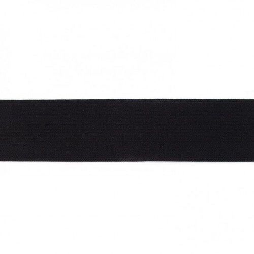 Waistband Elastic, Soft 40mm Plain Black