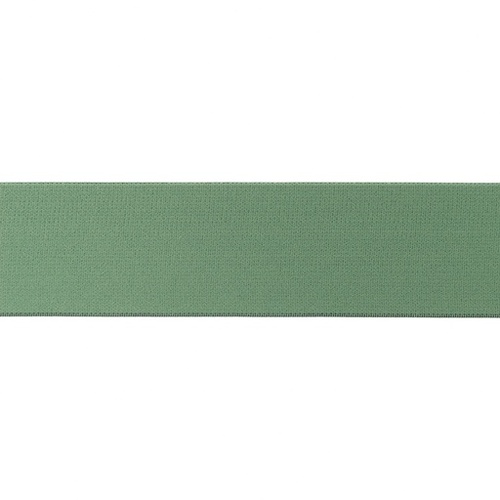 *REMNANT 57cm* Waistband Elastic, Soft 40mm Plain Dark Old Green