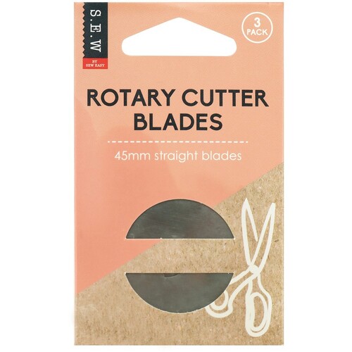 S.E.W, Rotary Cutter Replacement Blades, 3 Pack - 45mm