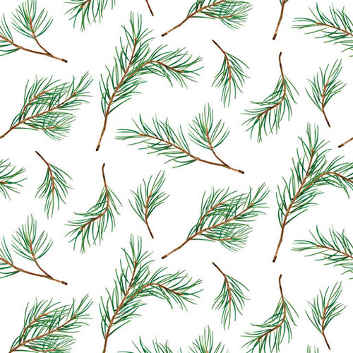 KK Fabrics, Christmas in Oz, Pine Leaves Allover