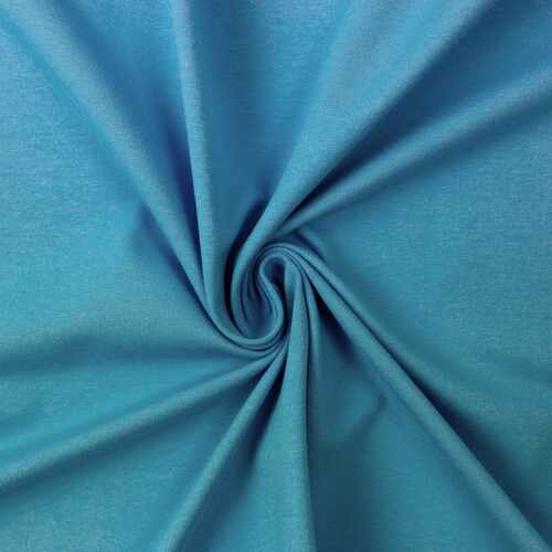 European Viscose Elastane Jersey Knit, Oeko-Tex, Solid, Ocean Blue