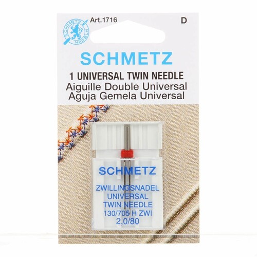 Schmetz Needles, Universal Twin 130/705 H ZWI 2.0/80