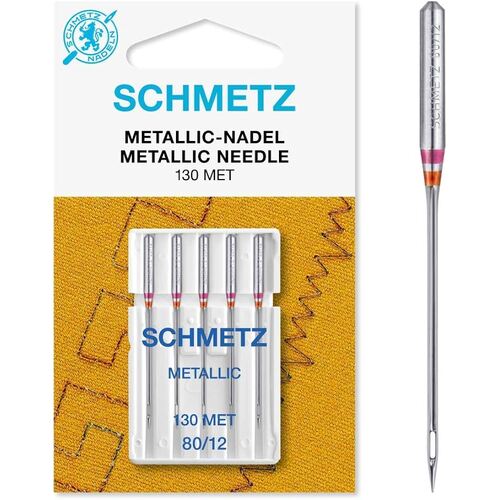 Schmetz Needles, Metallic 130 MET, 80/12