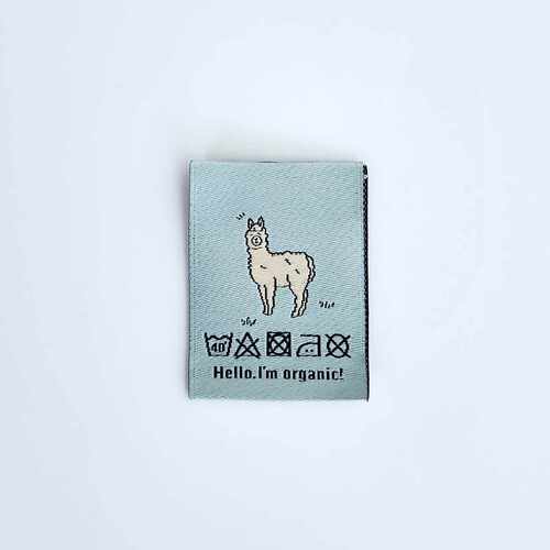 Woven Labels x 5, Organic Llama