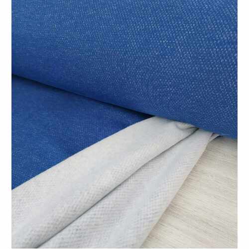 European Cosy Jacquard Sweater Knit, Oeko-Tek, Lapis Blue