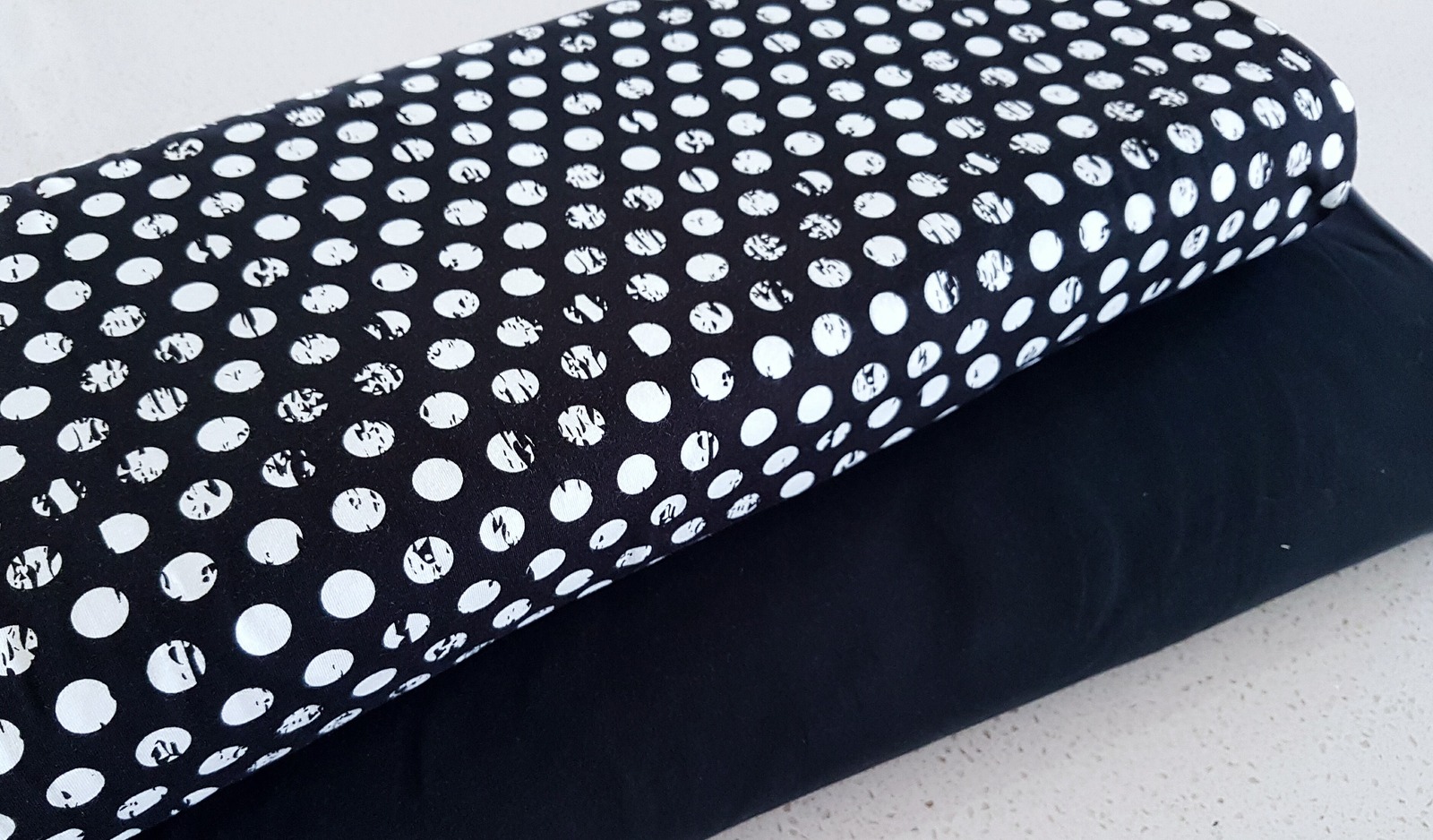 Art Gallery Fabrics Knit Solid Caviar in Knit Wattle Hill Fabrics