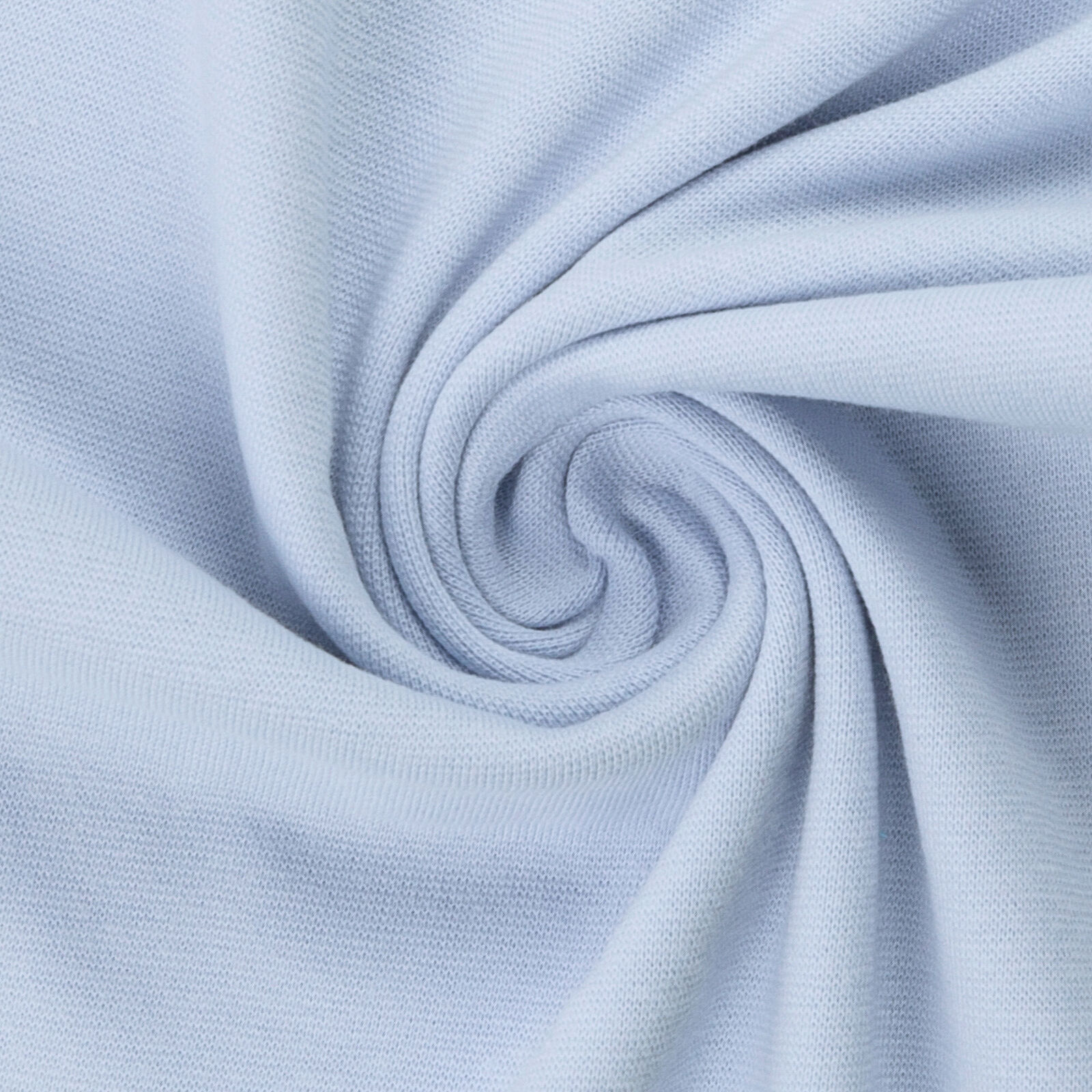 European Cotton Elastane Lycra Jersey, Solid Baby Blue Knit Fabric