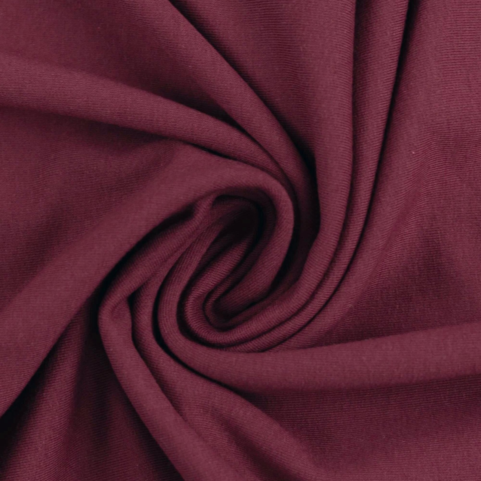 European Cotton Elastane Lycra Jersey | Solid Burgundy Knit Fabric ...
