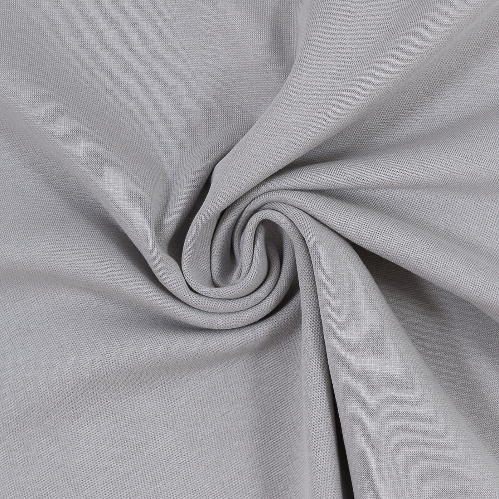 Cotton Elastane Knit Fabric  GOTS Organic French Terry - Grey