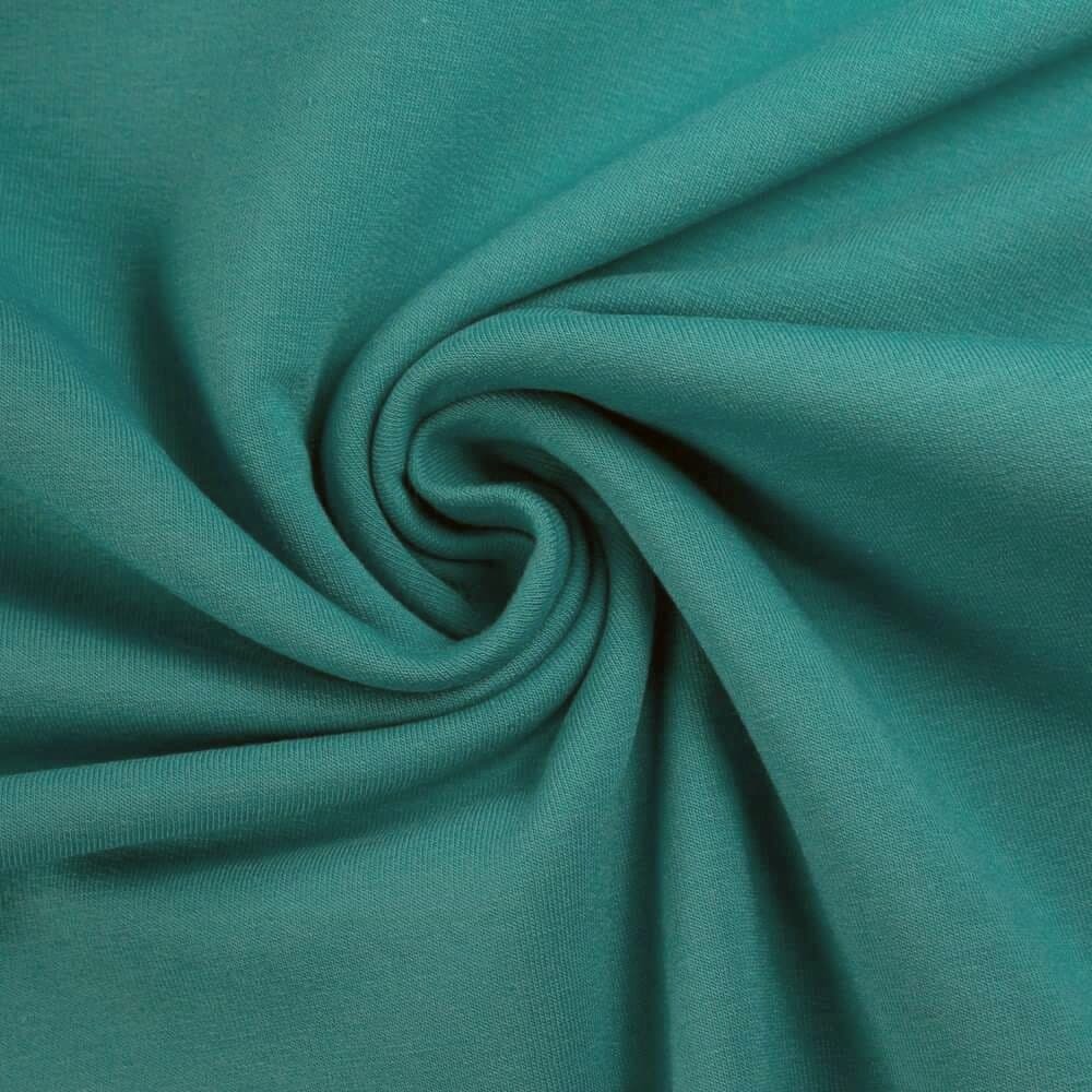 European Knit | Teal Solid French Terry Sweatshirt Fabric | Wattle Hill ...
