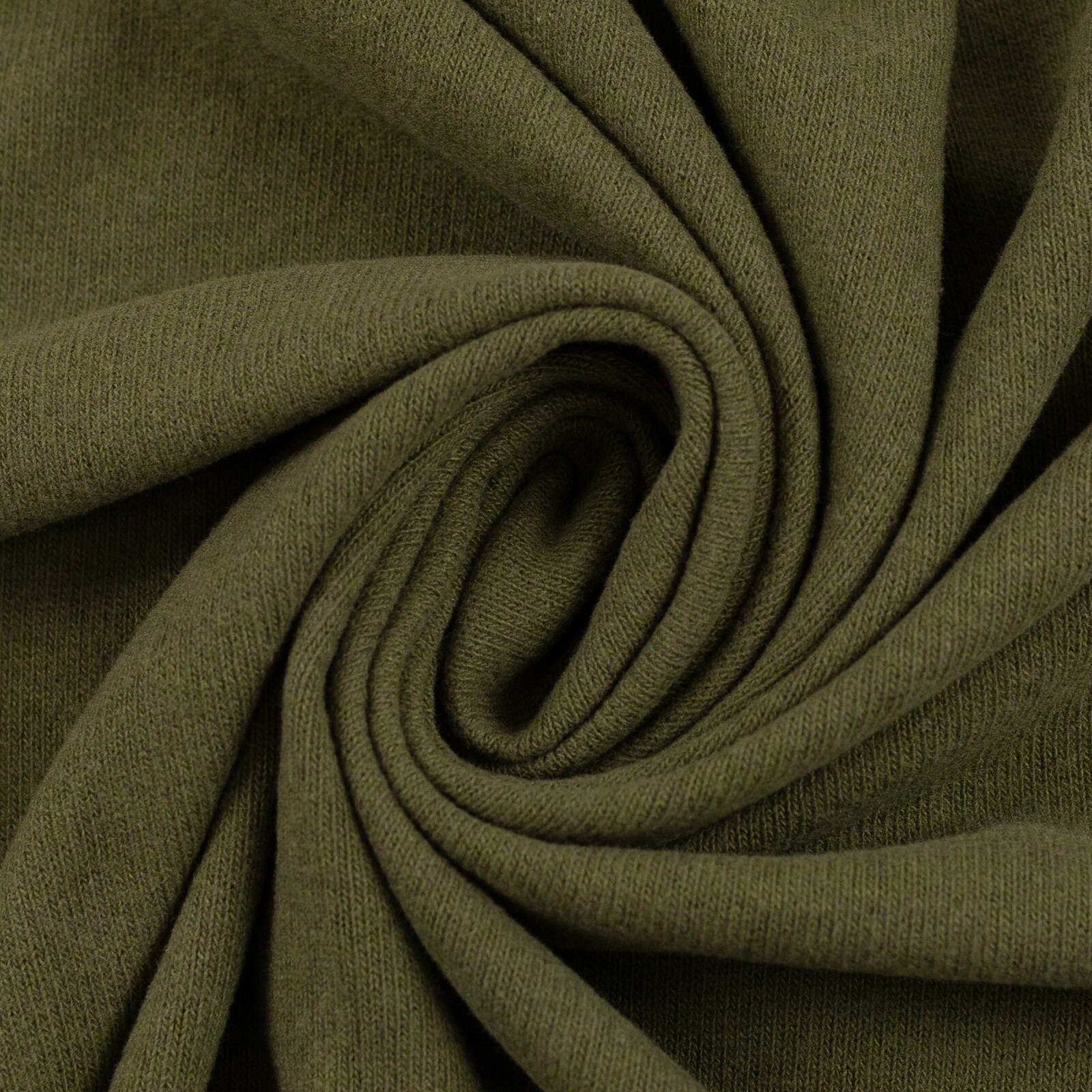 European Knitted Cotton, Khaki | Wattle Hill Fabrics
