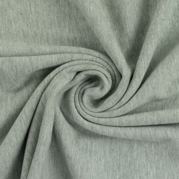 European Ribbing | Melange Mint Jersey Knit Ribbing Fabric | Wattle ...