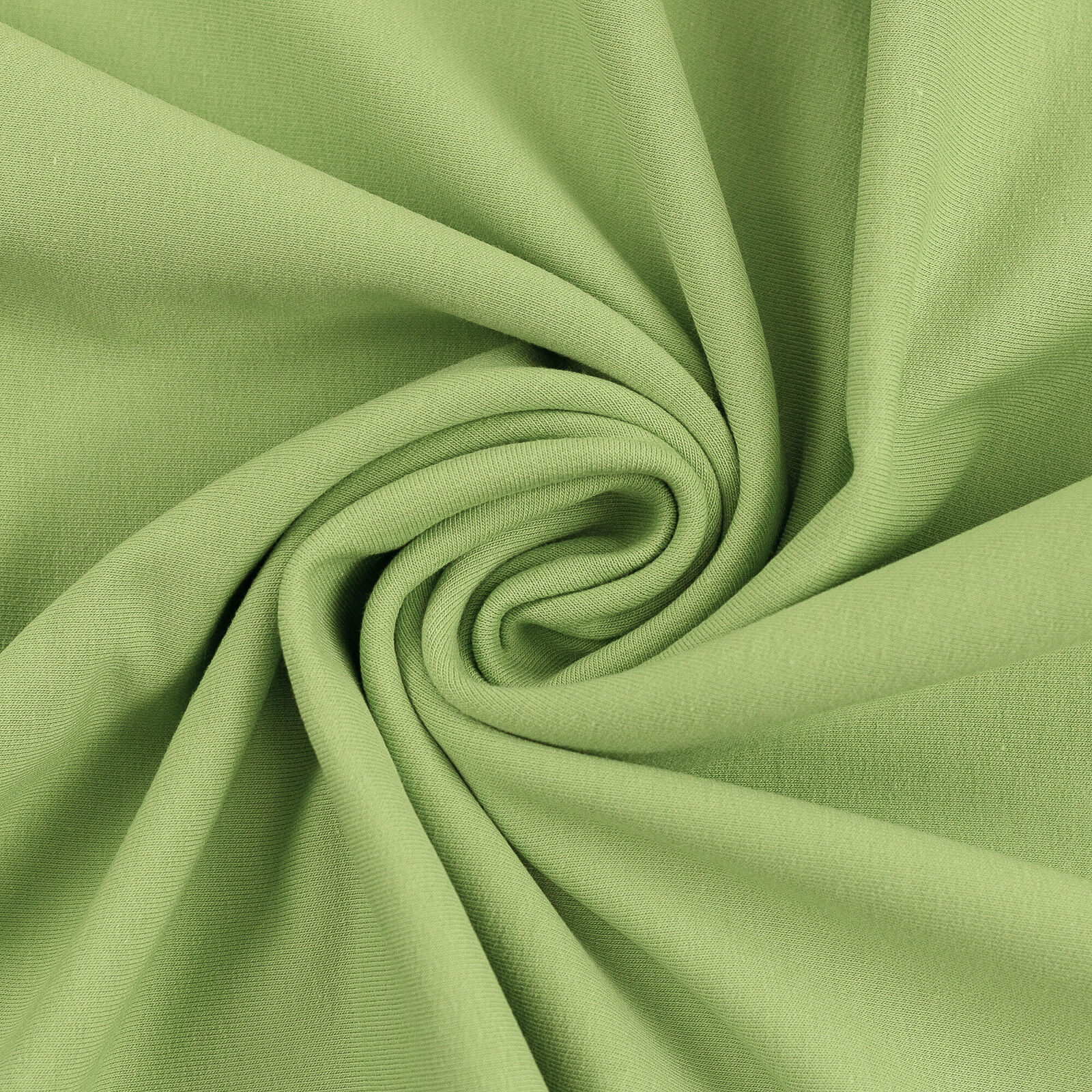 European Cotton Elastane Lycra Jersey | Solid Kiwi Green Knit Fabric |  Wattle Hill Fabrics