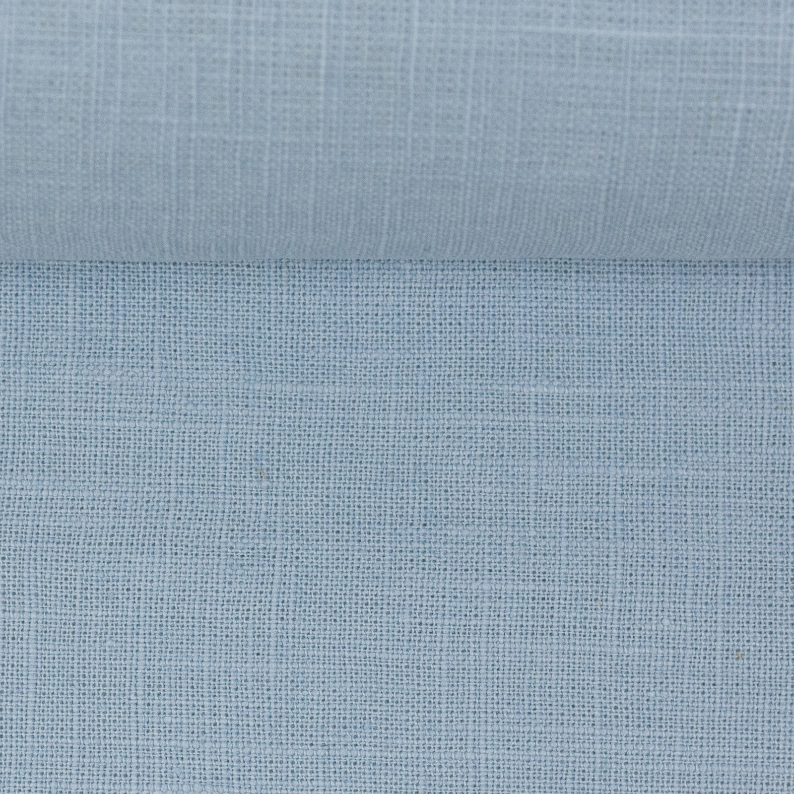 European Linen Fabric, Solid Baby Blue