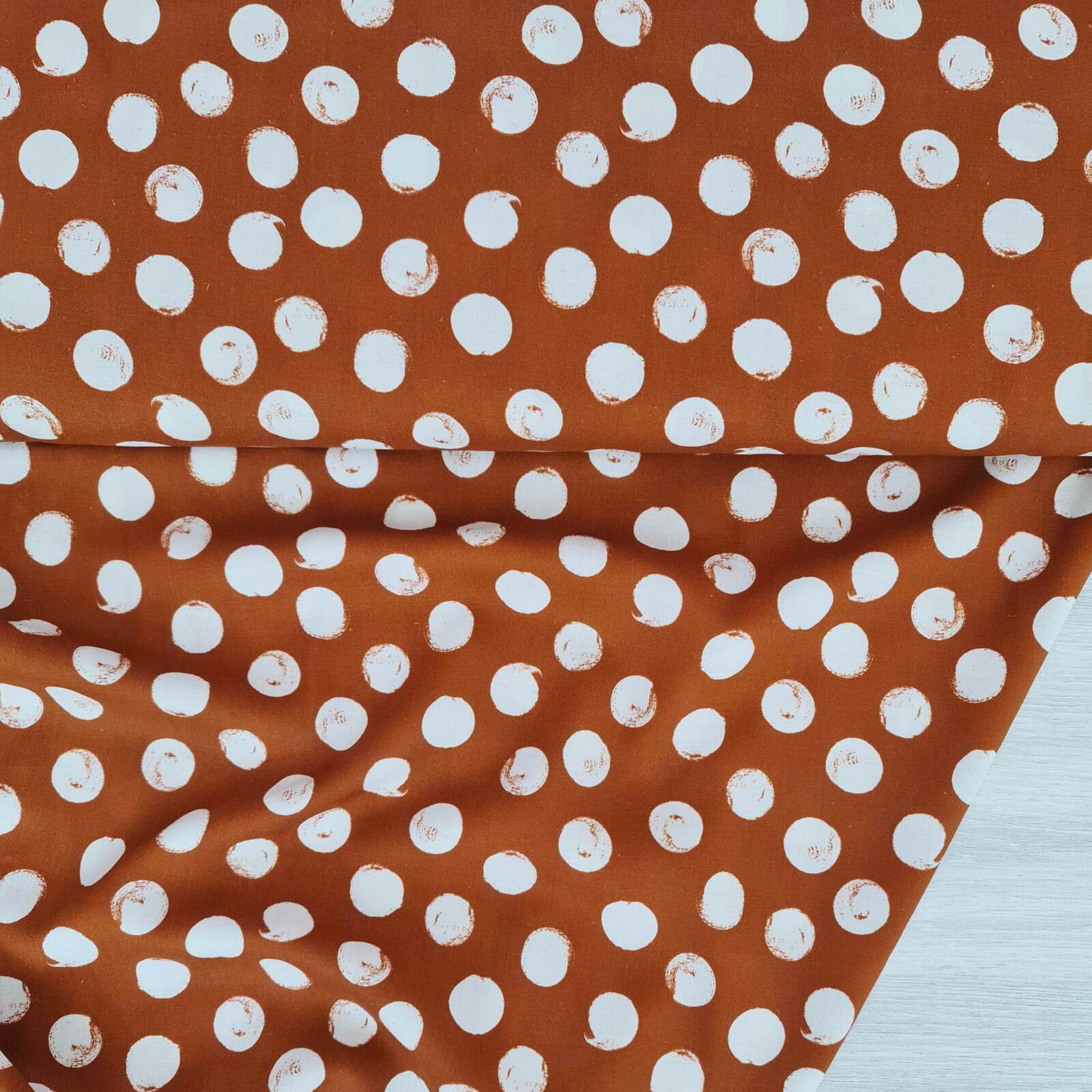 European Viscose Linen | Spots Clay | Wattle Hill Fabrics