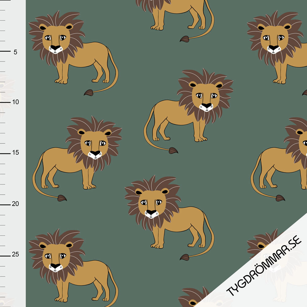 lion jersey fabric