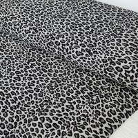 European Cotton Elastane Jersey, Oeko-Tex, Leopard Grey