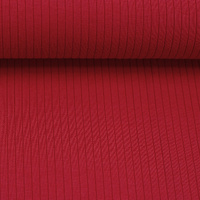 European Lounge Ribbed Jersey Knit, Oeko-Tex, Deep Red