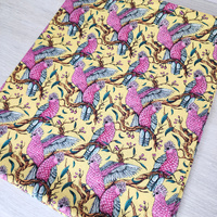 *REMNANT 140cm* KK Fabrics, Wonderful Wings, Galahs Yellow