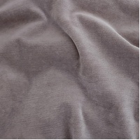 Fine Ribbed Stretch Velour Knit, Oeko-Tex, Cloud Grey