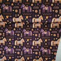 *REMNANT 161cm* European Cotton Elastane Jersey, Oeko-Tex, Scandi Pony Plum