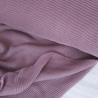 Remnant 159cm** 100% Cotton Textured Fine Cable Knit, Oeko-Tex, Dark Wisteria