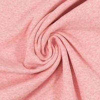 European Cotton Elastane Jersey, Oeko-Tex, Melange Pink