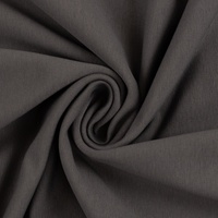 European Cotton Elastane Jersey, Solid, Oeko-Tex, Warm Charcoal Grey