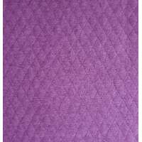 European Quilted Knit, Diamonds, Melange Purple
