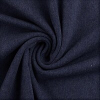 European Knit, Oeko-Tex French Terry, Melange Dark Blue