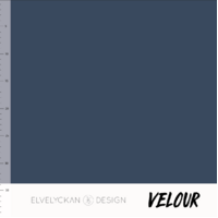 Elvelyckan Design, Oeko-Tex, Velour, Dark Blue