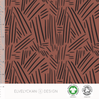 Elvelyckan Design, GOTS Organic Jersey, Spikes Rusty