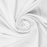 *REMNANT 57cm* European Viscose Elastane Jersey Knit, Oeko-Tex, Solid White