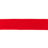 Waistband Elastic, Soft 40mm Plain Red