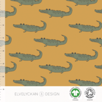 Elvelyckan Design, GOTS Organic Jersey, Crocs Gold