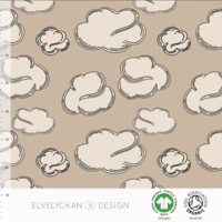 Elvelyckan Design, GOTS Organic Jersey, Clouds Cappuccino