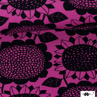 PaaPii Design, Organic GOTS French Terry, Sunflower Purple