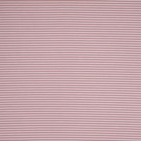 European Cotton Elastane Jersey, Oeko Tex, Stripes 3mm Dusty Pink