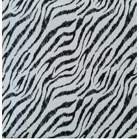 European Cotton Elastane Jersey, Oeko-Tex, Tiger Stripes White