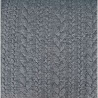 European Cable Knit, Grey