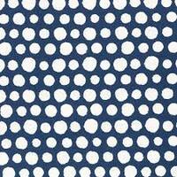 European Knit, Oeko-Tex French Terry Cozy, Polka Dots Blue
