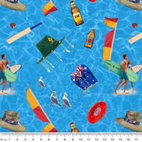 KK Fabrics, Outdoor Aussie, Outdoors Summer Shallow Water