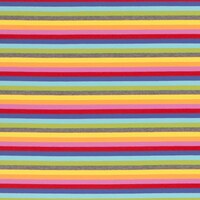 European Cotton Elastane Jersey, Oeko-Tex, 10mm Stripes Bright