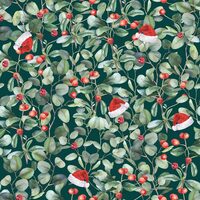 *REMNANT 40cm* KK Fabrics, Unalloyed Aussie Christmas, Branches Green