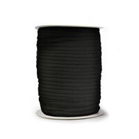 Face Mask Elastic, Soft Flat 5mm - Black (by the 91m Roll)