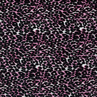 European Cotton Elastane Jersey, Organic, Leopard Print Pink