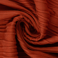 European Cotton Elastane Jersey, Oeko-Tex, Textured Ripple Amber