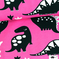 PaaPii Design, GOTS Organic Jersey, Dino Pink